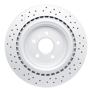 Mercedes-Benz GLE63 AMG Brake Rotor (1) - Rear - R1 Concepts - GeoSPEC Drilled & Slotted - `12-`19